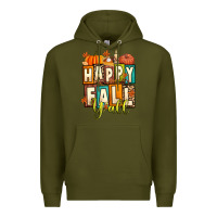 Army Green happy fall y'all Premium Hoodie - Artiststas
