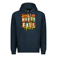 Navy happy fall y'all Premium Hoodie - Artiststas
