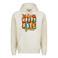 Oatmeal Heather happy fall y'all Premium Hoodie - Artiststas