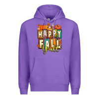 Purple happy fall y'all Premium Hoodie - Artiststas