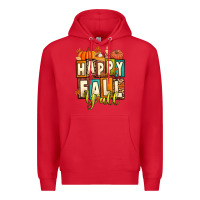 Red happy fall y'all Premium Hoodie - Artiststas
