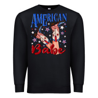 Black American babe 4th july Premium Sweatshirt - texasbilliewilder