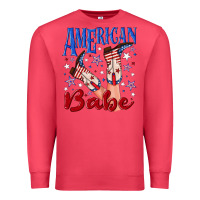 Cardinal American babe 4th july Premium Sweatshirt - texasbilliewilder