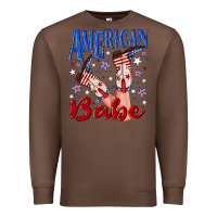 Chestnut American babe 4th july Premium Sweatshirt - texasbilliewilder