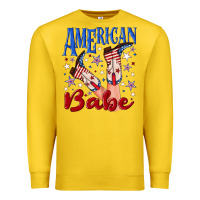 Lemon American babe 4th july Premium Sweatshirt - texasbilliewilder