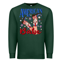 American Babe 4th July Premium Sweatshirt | Teevron