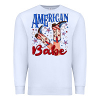 White American babe 4th july Premium Sweatshirt - texasbilliewilder