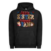 Pigment Black little sister biggest fan baseball Urban Hoodie - Jasminsmagicworld