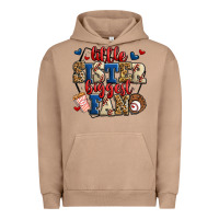Pigment Burro little sister biggest fan baseball Urban Hoodie - Jasminsmagicworld