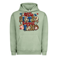 Little Sister Biggest Fan Baseball Urban Hoodie | Teevron