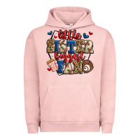Pigment Salmon little sister biggest fan baseball Urban Hoodie - Jasminsmagicworld