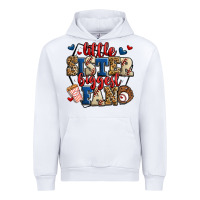 White little sister biggest fan baseball Urban Hoodie - Jasminsmagicworld