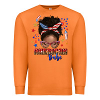 Carrot American babe afro messy bun Premium Sweatshirt - texasbilliewilder