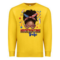 Lemon American babe afro messy bun Premium Sweatshirt - texasbilliewilder