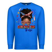 True Royal American babe afro messy bun Premium Sweatshirt - texasbilliewilder