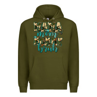 Army Green mama mom mommy bruh with arrow Premium Hoodie - AdoDesignShop