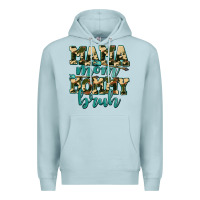Blue Mist mama mom mommy bruh with arrow Premium Hoodie - AdoDesignShop
