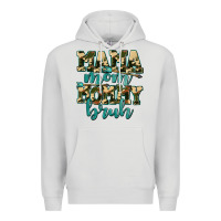 Dove Grey mama mom mommy bruh with arrow Premium Hoodie - AdoDesignShop