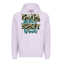 Lilac mama mom mommy bruh with arrow Premium Hoodie - AdoDesignShop