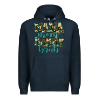 Navy mama mom mommy bruh with arrow Premium Hoodie - AdoDesignShop
