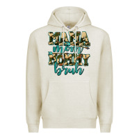 Oatmeal Heather mama mom mommy bruh with arrow Premium Hoodie - AdoDesignShop