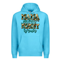 Ocean Blue mama mom mommy bruh with arrow Premium Hoodie - AdoDesignShop