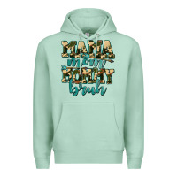 Seafoam mama mom mommy bruh with arrow Premium Hoodie - AdoDesignShop