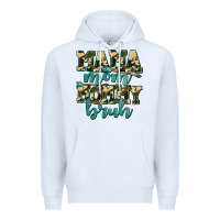 White mama mom mommy bruh with arrow Premium Hoodie - AdoDesignShop