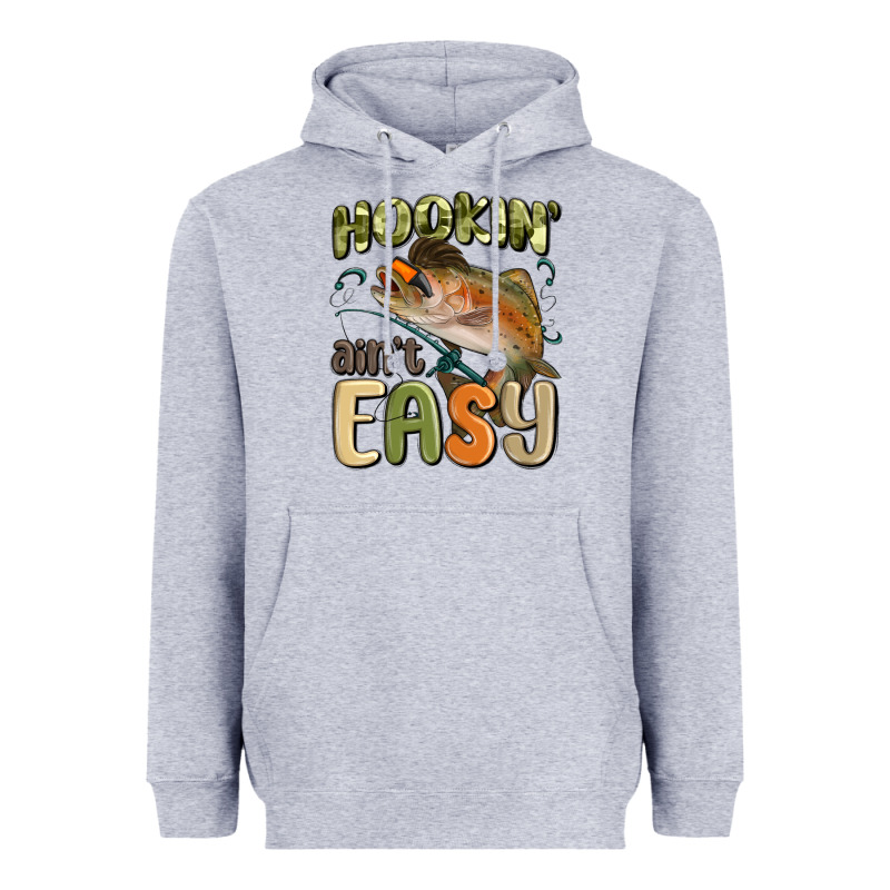 Hookin' Ain't Easy Heavyweight Hoodie by MaliasSmallBusiness | Teevron