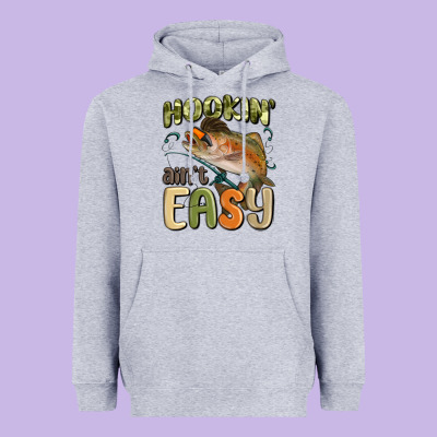 Heavyweight Hoodie hookin' ain't easy