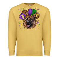 Antique Gold mardi gras hat german shepherd Premium Sweatshirt - RanaPortraitStore