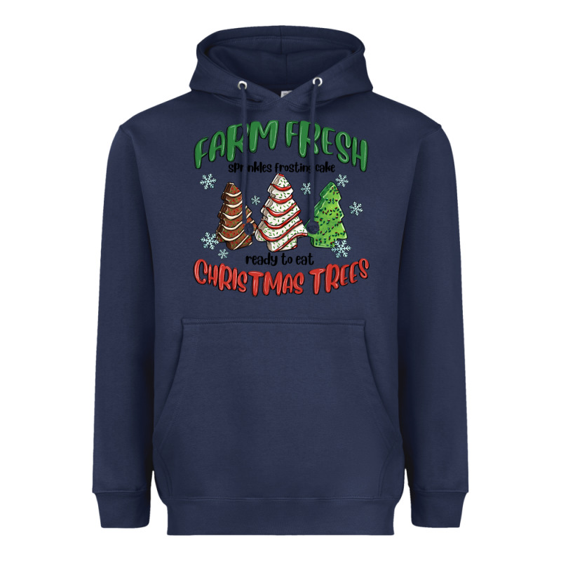 Farm Fresh Christmas Trees Heavyweight Hoodie by MaliasSmallBusiness | Teevron
