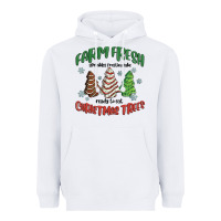 White farm fresh christmas trees Heavyweight Hoodie - MaliasSmallBusiness