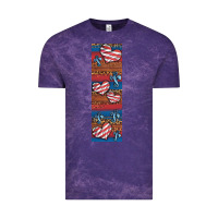Cloud Purple usa flag and cross penwraps Vintage Tee - Artiststas