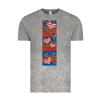 Cloud Rock usa flag and cross penwraps Vintage Tee - Artiststas