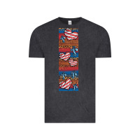 Vintage Black usa flag and cross penwraps Vintage Tee - Artiststas
