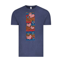 Vintage Denim usa flag and cross penwraps Vintage Tee - Artiststas
