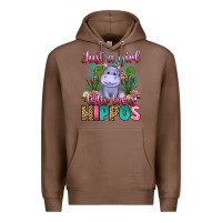Chestnut just a girl who loves hippos Premium Hoodie - Artiststas