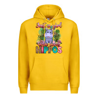 Lemon just a girl who loves hippos Premium Hoodie - Artiststas