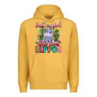 Mustard just a girl who loves hippos Premium Hoodie - Artiststas
