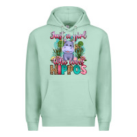 Seafoam just a girl who loves hippos Premium Hoodie - Artiststas