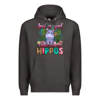 Smoke just a girl who loves hippos Premium Hoodie - Artiststas