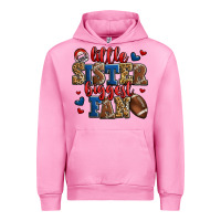 Fuchsia Pink little sister biggest fan american football Urban Hoodie - Jasminsmagicworld