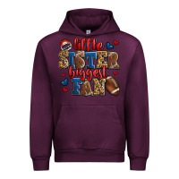 Mauve Wine little sister biggest fan american football Urban Hoodie - Jasminsmagicworld