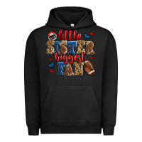 Pigment Black little sister biggest fan american football Urban Hoodie - Jasminsmagicworld