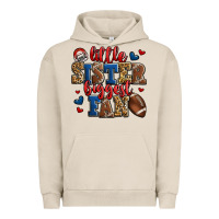 Pigment French Oak little sister biggest fan american football Urban Hoodie - Jasminsmagicworld