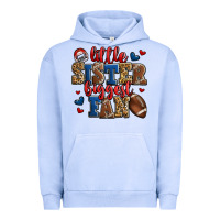 Pigment Grape Ice little sister biggest fan american football Urban Hoodie - Jasminsmagicworld