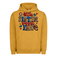 Pigment Peanut Butter little sister biggest fan american football Urban Hoodie - Jasminsmagicworld