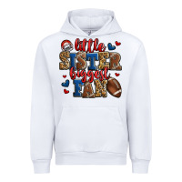 White little sister biggest fan american football Urban Hoodie - Jasminsmagicworld