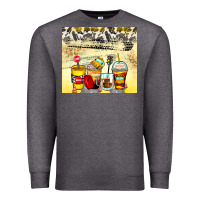 Charcoal Heather bus driver coffee cups Premium Sweatshirt - Zillion Design Studio